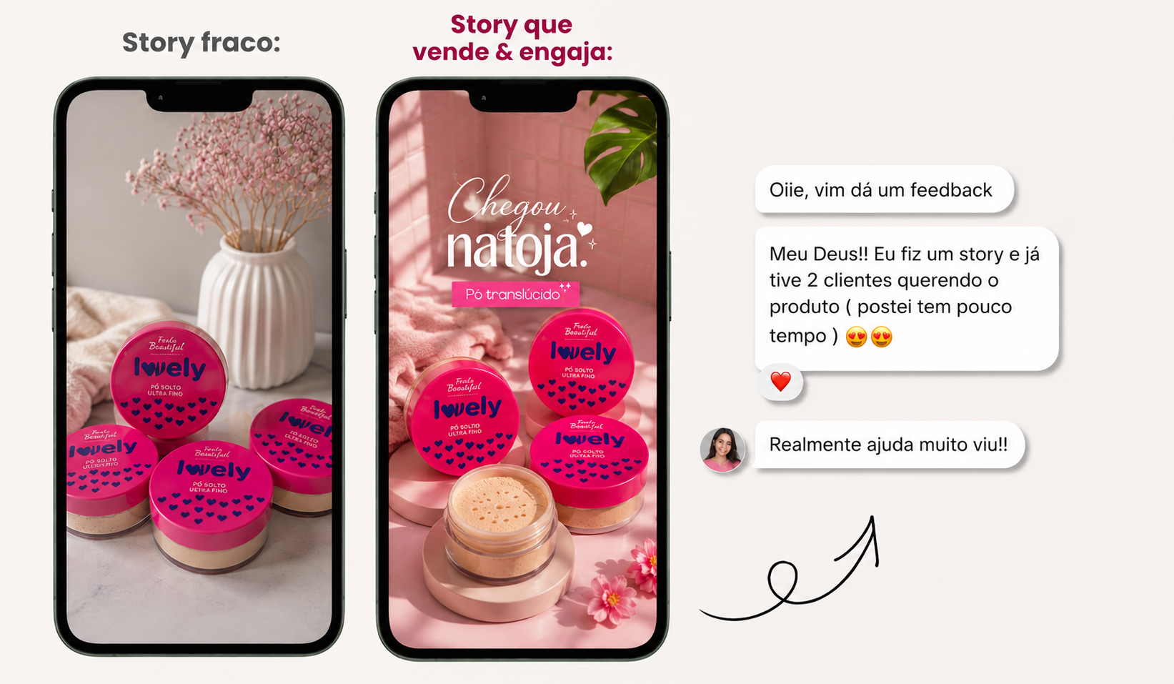Story fraco vs Story que vende & engaja